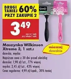 Biedronka Maszynka do golenia coconut dream Wilkinson My Intuition Comfort oferta