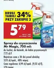 Biedronka Spray do kabin przysznicowych Mr Magic oferta