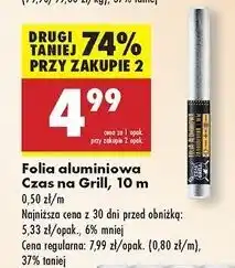 Biedronka Folia aluminiowa 10 m grillowa Czas Na Grill oferta