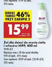 Biedronka Żel do mycia ciała i włosów Hipp Babysanft oferta