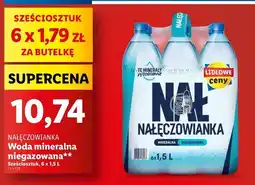 Lidl Woda niegazowana Nałęczowianka oferta