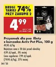 Biedronka Przysmak dla psa filety z kurczaka Activ Pet oferta