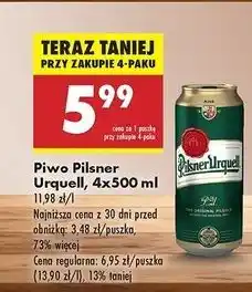Biedronka Piwo Pilsner Urquell oferta