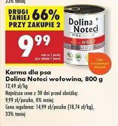 Biedronka Karma dla dorosłych psów bogata w wołowinę Dolina Noteci Premium oferta