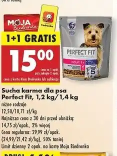 Biedronka Karma dla psa adult 1+ Perfect Fit oferta