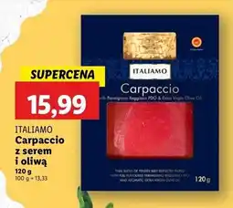 Lidl Carpaccio z oliwą i serem Italiamo oferta