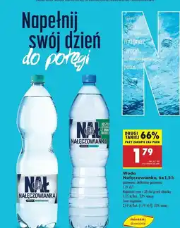 Biedronka Woda delikatnie gazowana Nałęczowianka oferta
