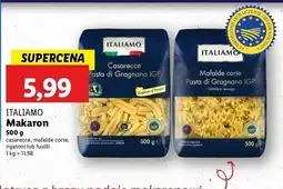 Lidl Makaron fusilli giganti Italiamo oferta