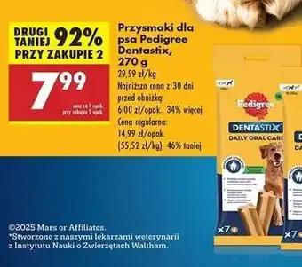 Biedronka Przysmak dla psa duże rasy Pedigree Dentastix oferta
