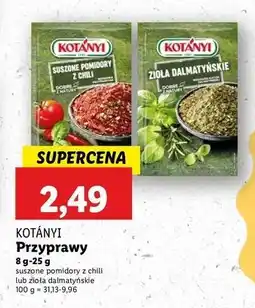 Lidl Zioła dalmatyńskie Kotanyi oferta