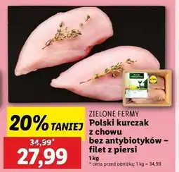 Lidl Filet z piersi kurczaka Kurczak Z Zielonych Ferm oferta