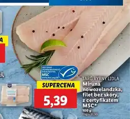 Lidl Miruna nowozelandzka filet bez skóry Targ Rybny Lidla oferta