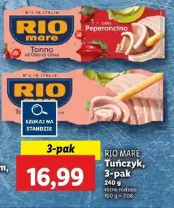 Lidl Tuńczyk kawałki z chilli Rio Mare oferta