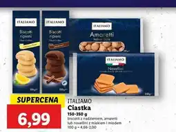 Lidl Ciasteczka włoskie z migdałami Italiamo oferta