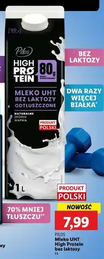 Lidl Mleko bez laktozy Pilos High Protein oferta