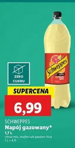 Lidl Napój orange passion Schweppes oferta
