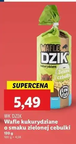 Lidl Wafle kukurydziane zielona cebulka Wk Dzik oferta