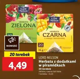 Lidl Herbata biała malina poziomka Lord Nelson oferta