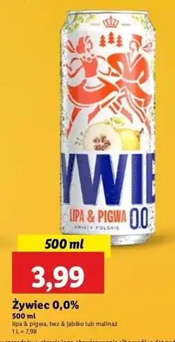 Lidl Piwo Żywiec Malinaż oferta