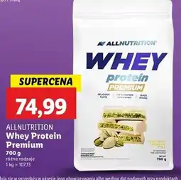 Lidl Koncentrat białek o smaku dubajskiej czekolady Allnutrition Whey Protein oferta
