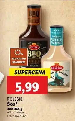 Lidl Sos bbq z ciemnym piwem Roleski oferta