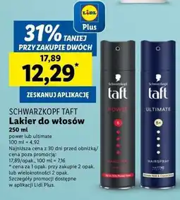 Lidl Lakier do włosów Taft Ultimate oferta