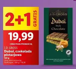 Lidl Czekolada dubajska J.d.gross oferta