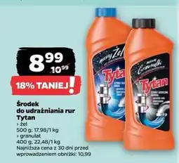 Netto Granulki do udrożniania rur Tytan oferta