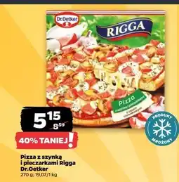 Netto Pizza z szynką i pieczarkami Dr. Oetker Rigga oferta
