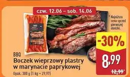 ALDI Boczek w marynacie paprykowej Bbq oferta