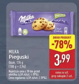 ALDI Ciastka z kawałkami czekolady Pieguski oferta