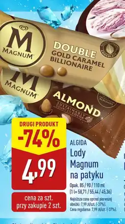 ALDI Lód almond Algida magnum oferta