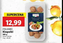 Lidl Klopsiki z mięsa wieprzowego z nadzieniem z pomidorami i bazylią Italiamo oferta