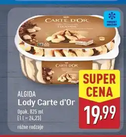 ALDI Lody tiramisu Algida carte d'or les desserts oferta