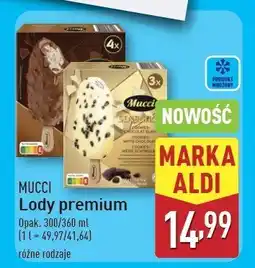 ALDI Lody biała czekolada Mucci oferta