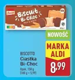 ALDI Ciastka bi-choc milk & white Biscotto oferta