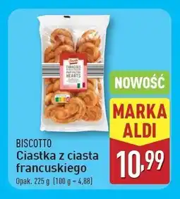 ALDI Ciastka francuskie z cukrem Biscotto oferta