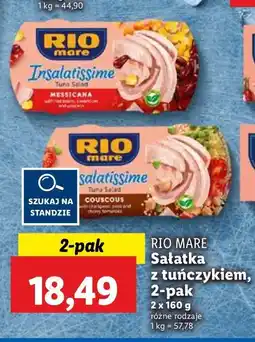 Lidl Sałatka z tuńczyka z kuskusem i warzywami Rio mare insalatissime oferta