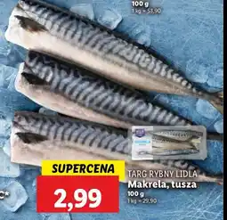 Lidl Makrela - tusza Rybny targ lidla oferta
