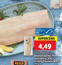 Lidl Dorsz czarny polędwica Rybny targ lidla oferta