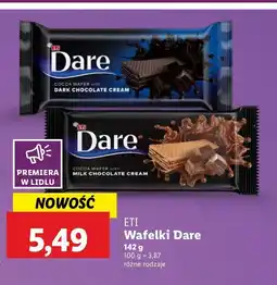 Lidl Wafelek z kremem z czekolady deserowej Eti dare oferta