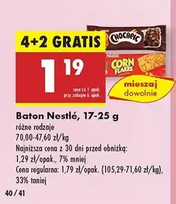 Biedronka Baton Nestle corn flakes Corn flakes (nestle) oferta