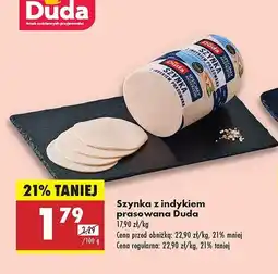 Biedronka Szynka z indyka prasowana Silesia duda oferta