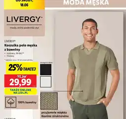 Lidl Koszulka polo męska Livergy oferta