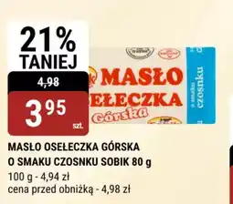 bi1 Masło Osełeczka Górska o smaku czosnku Sobik oferta