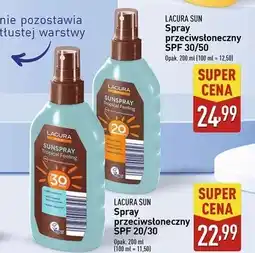 ALDI Spray przeciwsłoneczny spf 30 Lacura Sun oferta
