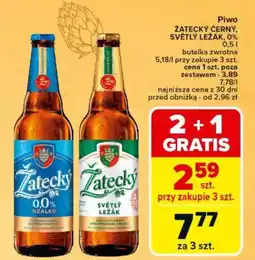Carrefour Express Piwo ZATECKÝ ČERNÝ, SVĚTLÝ LEŽÁK, 0% oferta