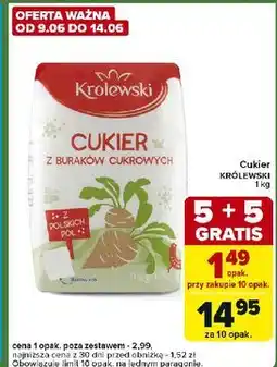 Carrefour Express Cukier z buraków cukrowych Królewski oferta