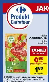 Carrefour Express Kisiel o smaku truskawkowym Carrefour oferta