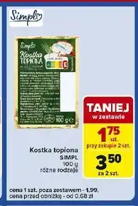 Carrefour Express Kostka topiona ze szczypiorkiem i cebulą Simpl oferta